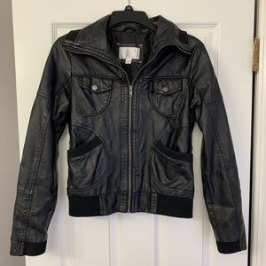 Faux leather jacket